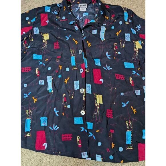 Fern Dratten 100% Rayon Hawaiian style shit XXL - Picture 8 of 8